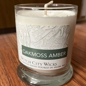 Witch City Wicks Oakmoss & Amber Single Wick Candle